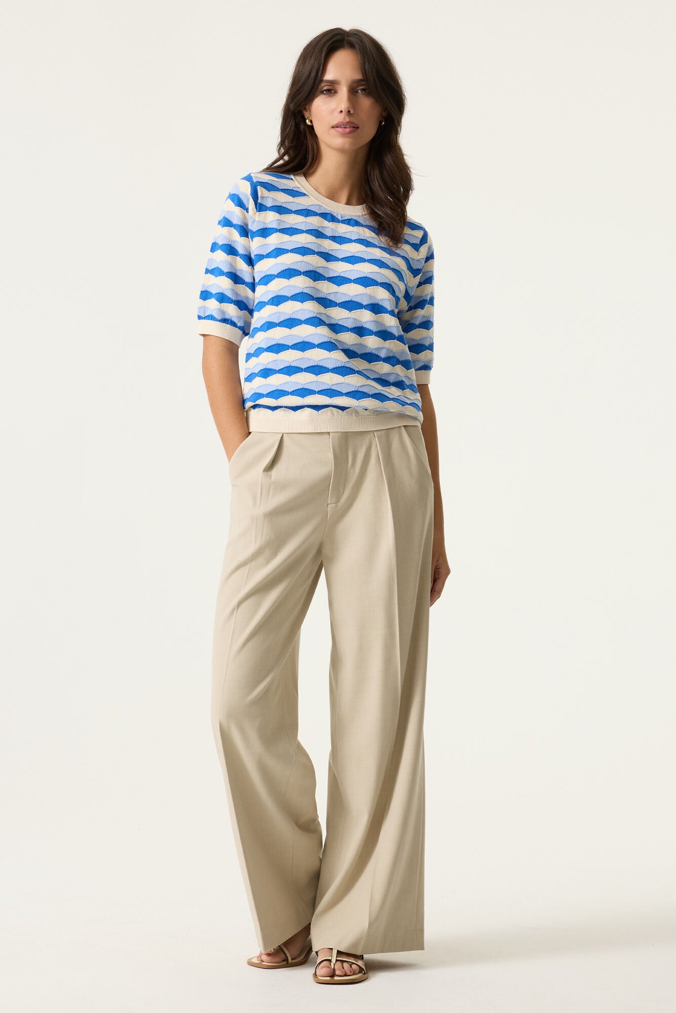 GARCIA PATTERN SWEATER - SUMMER COBALT