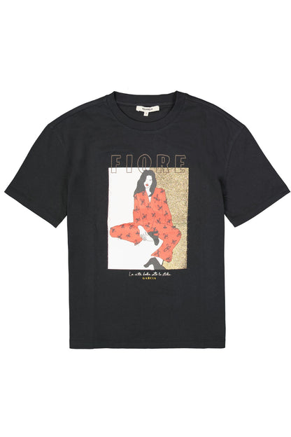 GARCIA FIORE T-SHIRT - ANTRACITE