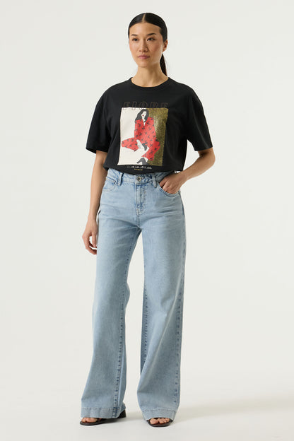 GARCIA FIORE T-SHIRT - ANTRACITE