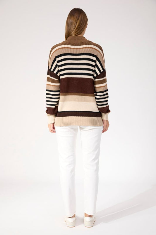 HAVEN ALASKA STRIPE JUMPER - NATURAL