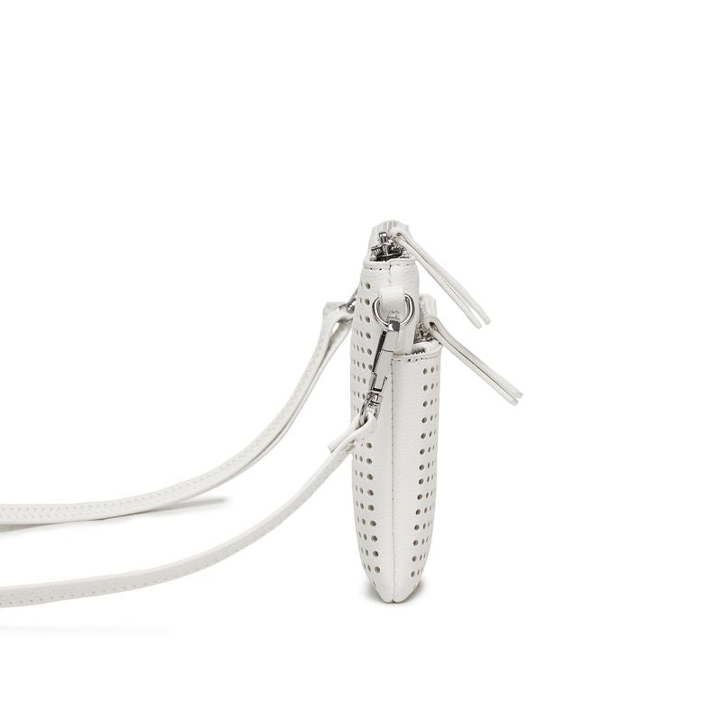 BLACK CAVIAR BAGS - MILLA CROSSBODY/CLUTCH - WHITE