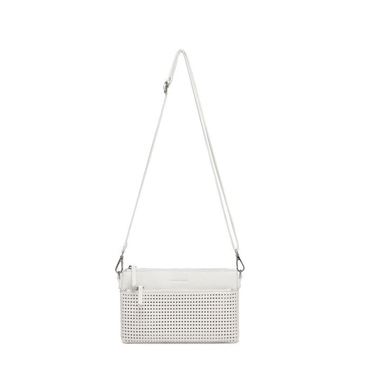 BLACK CAVIAR BAGS - MILLA CROSSBODY/CLUTCH - WHITE