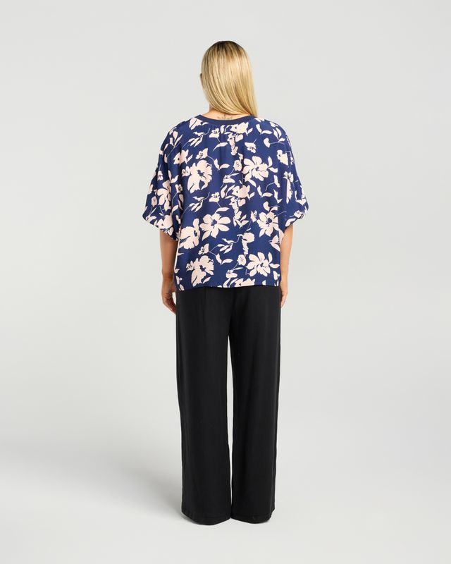 ET ALIA AROHA TOP - INDIGO BLUSH
