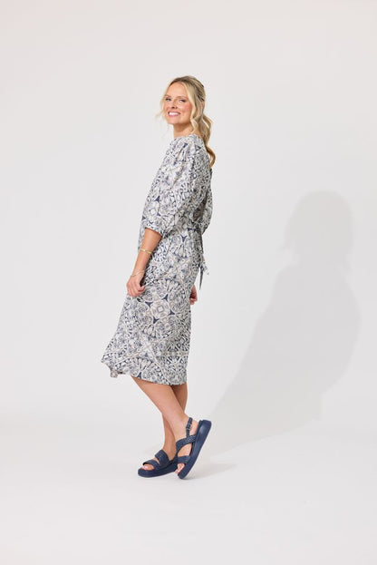 LEMON TREE DESIGN - NIKA DRESS - MOSAIC PRINT