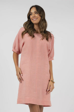 HUMIDITY LIFESTYLE LAGOON SHIFT DRESS - BLUSH - HS24202