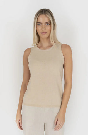 HUMIDITY LIFESTYLE REINA TANK - NATURAL - HS24605