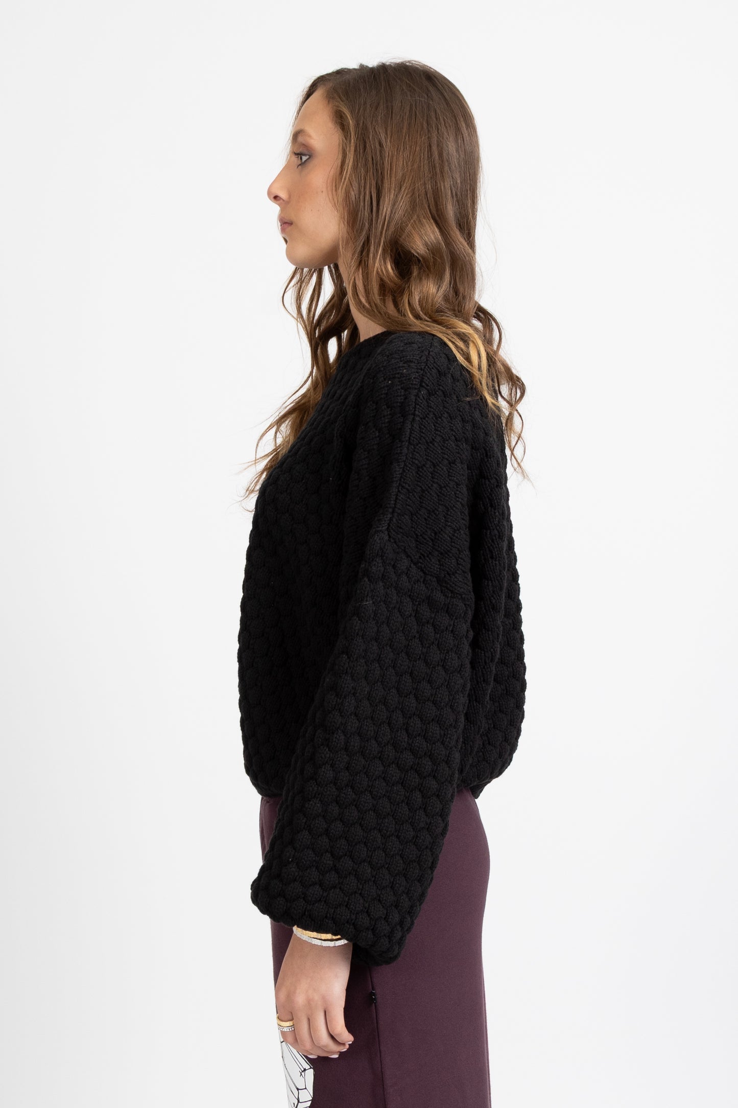 FEDERATION HONEYCOMB KNIT - BLACK