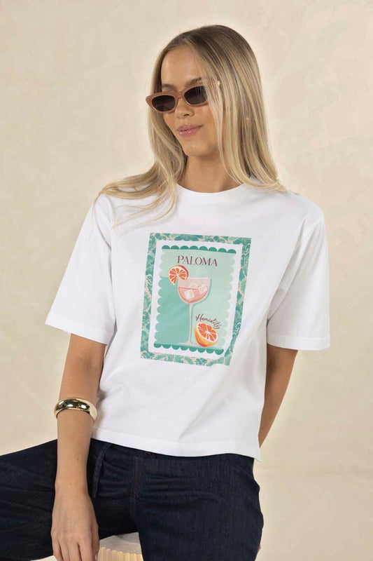 HUMIDITY LIFESTYLE DAMASK TEE - PALOMA