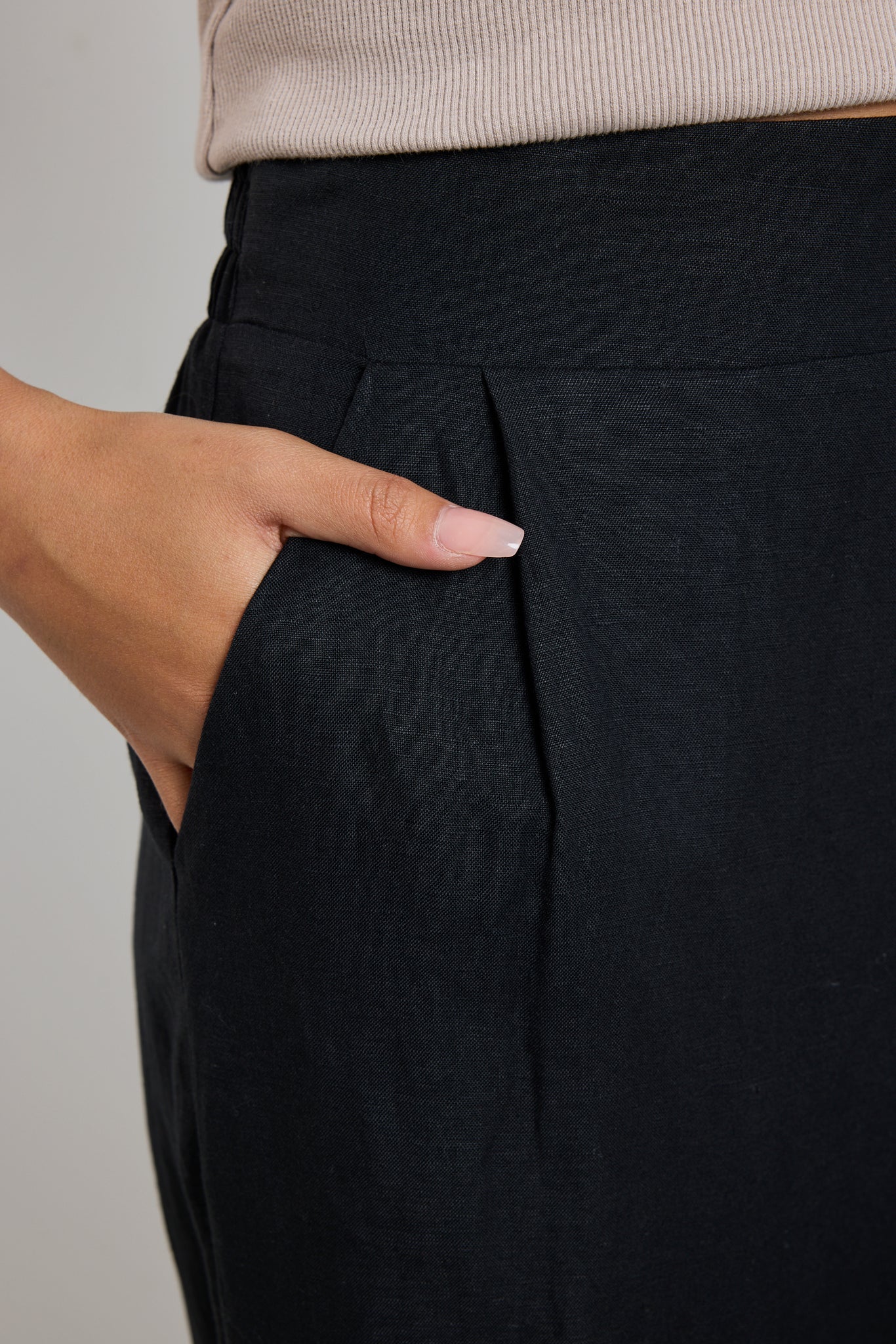 AMONG THE BRAVE INSTINCTIVE  WIDE LEG PANT - BLACK