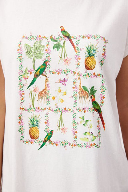 HAVEN CONGO GRAPHIC T-SHIRT - WHITE