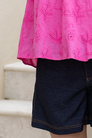 HONEY DENIM ERICA DENIM SHORT - DARK