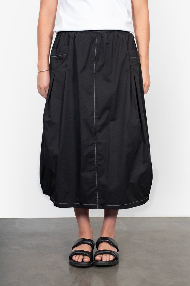 ANTLER CYRUS SKIRT - BLACK CONTRAST