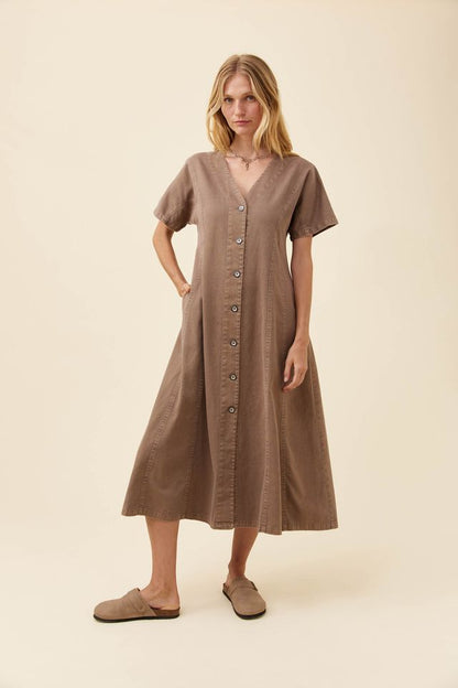ISLE OF MINE PRESTON MAXI DRESS - TAUPE