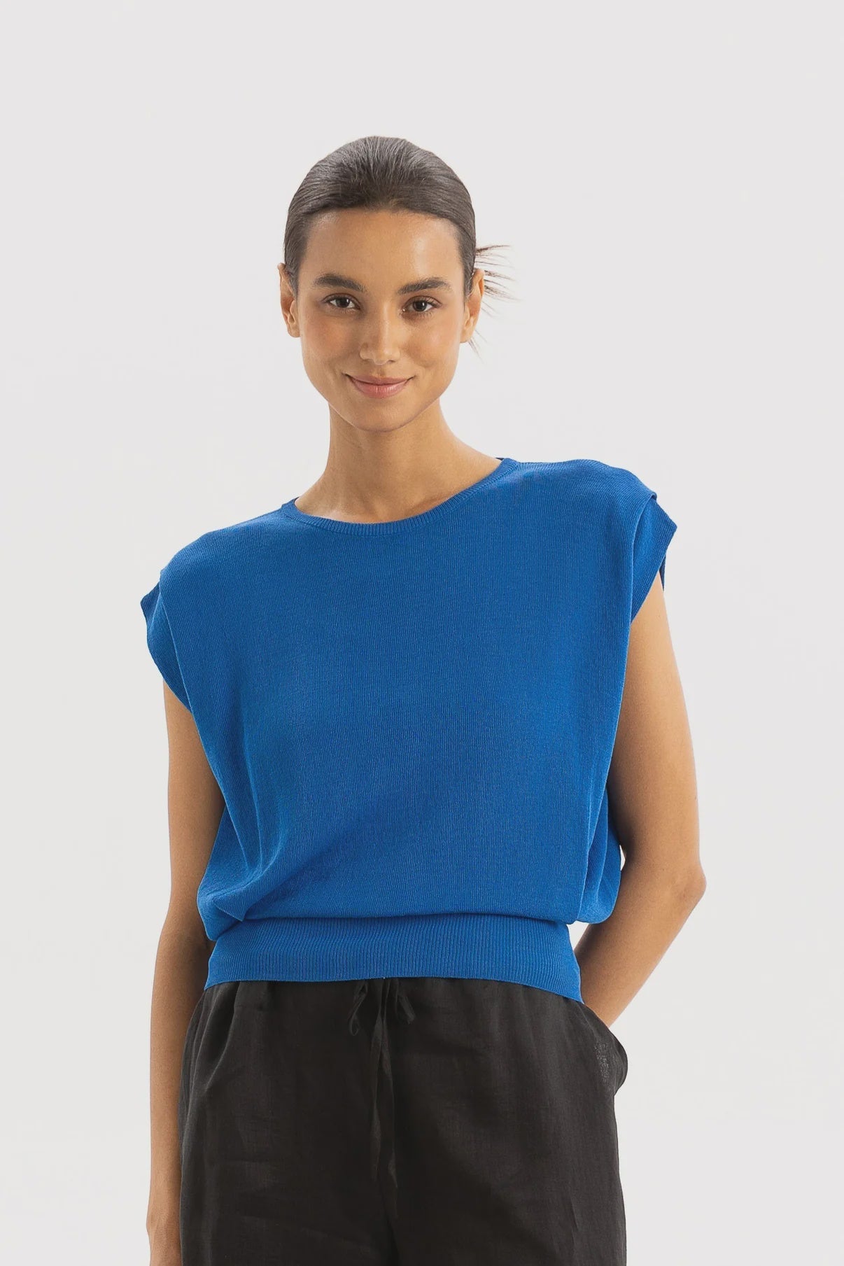 TWO BY TWO TERESA TOP - COBALT