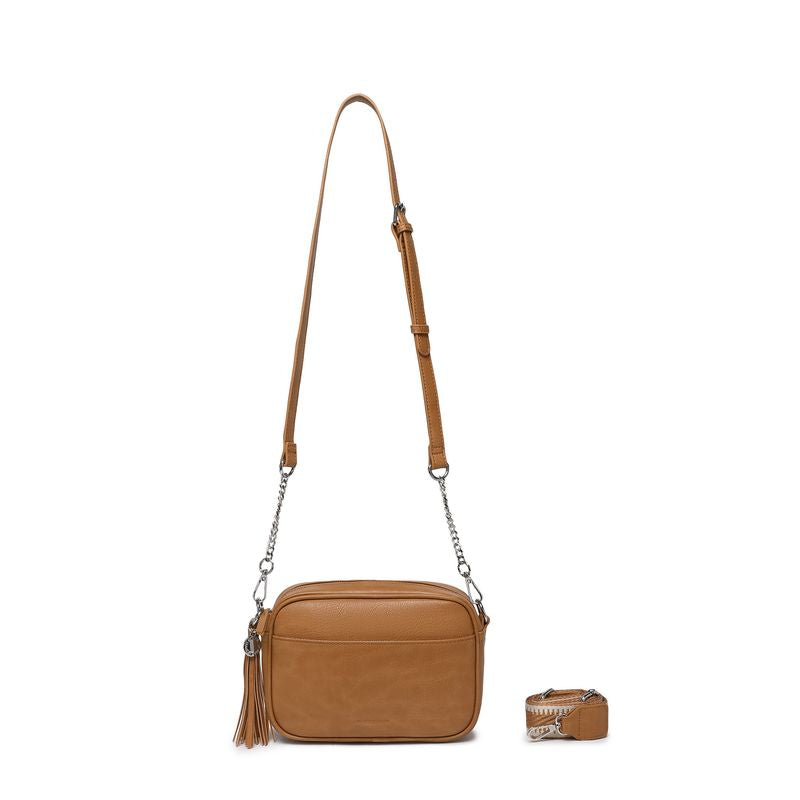 BLACK CAVIAR BAGS - INDIE CROSSBODY - TAN