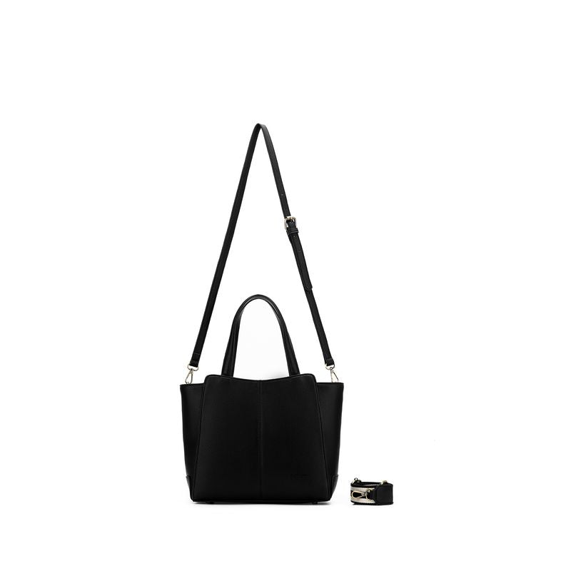BLACK CAVIAR PENELOPE 3 PIECE HANDBAG - BLACK