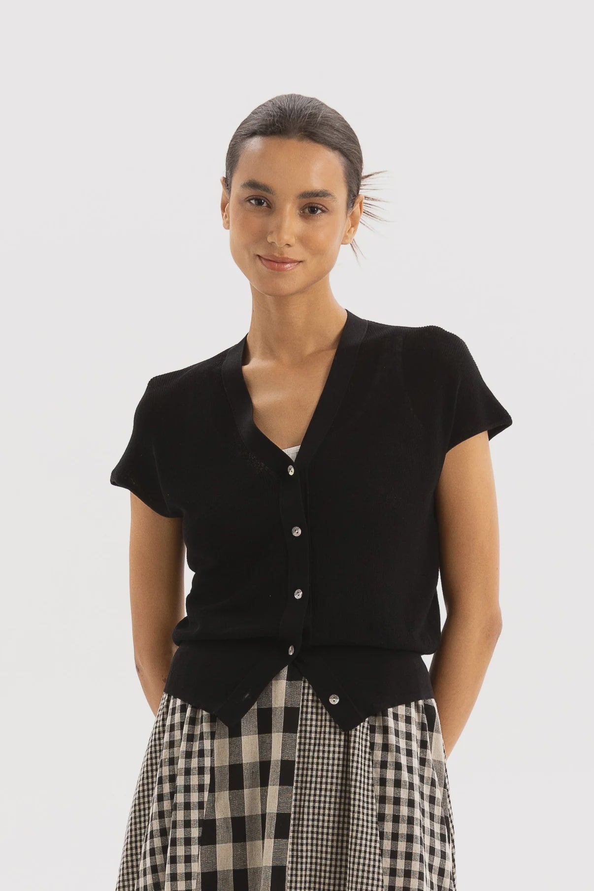 TWO BY TWO GINA TOP - BLACK