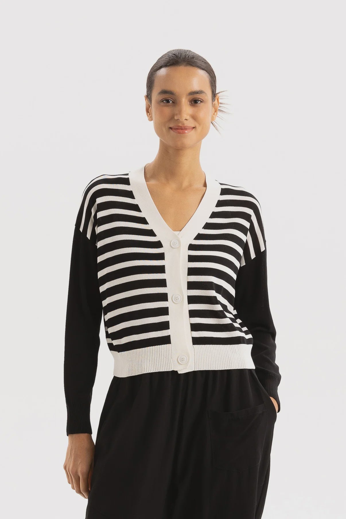 TWO BY TWO EMILIA  CARDIGAN - STRIPE