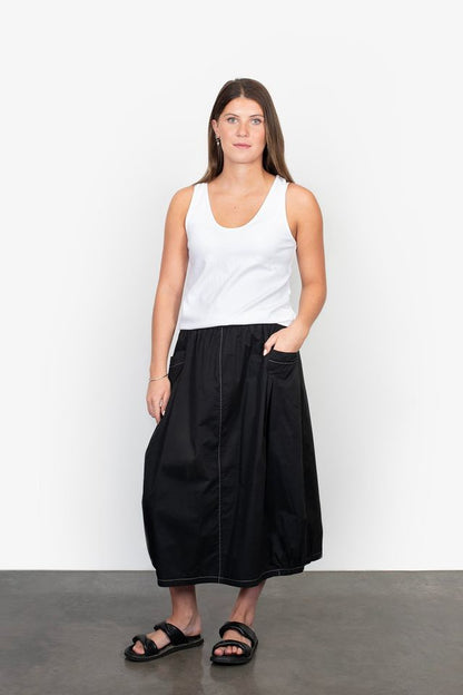 ANTLER CYRUS SKIRT - BLACK CONTRAST