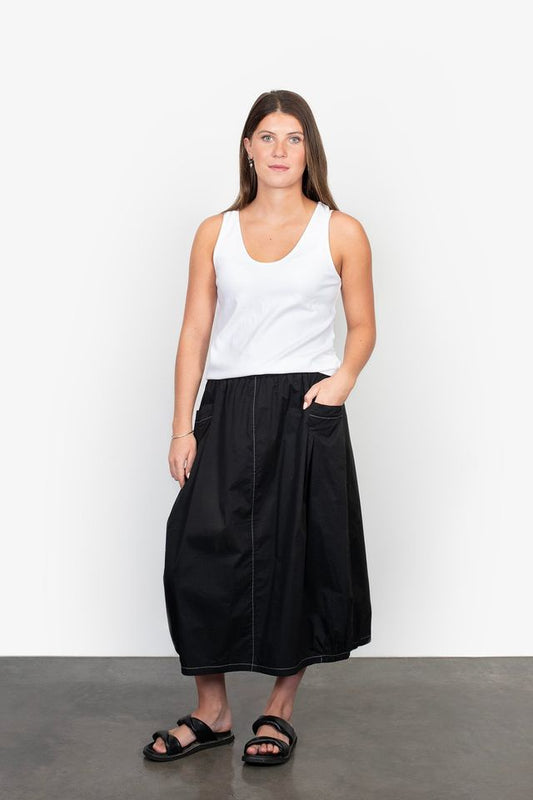 ANTLER CYRUS SKIRT - BLACK CONTRAST