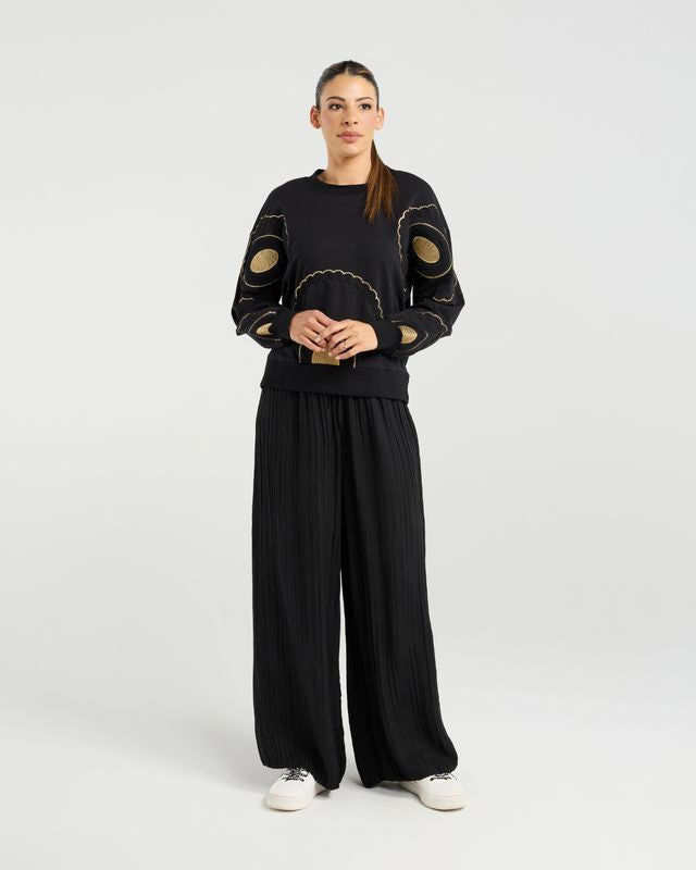 NMBR ROSE MABEL SWEATSHIRT - BLACK