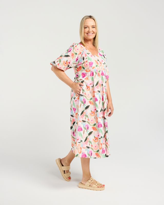 SEDUCE LINDA DRESS - SOFT BLOOM