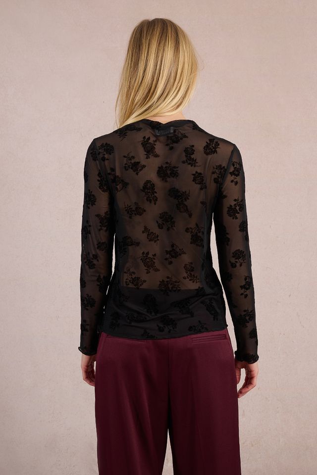 MOLLY BRACKEN KNITTED UNDERSWEATER - BLACK