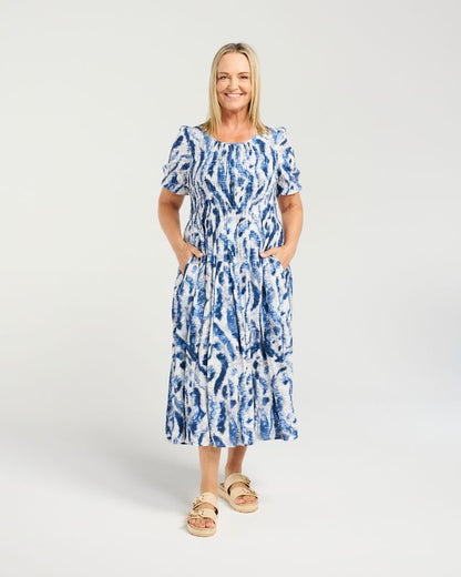 SEDUCE FALLON DRESS - BLUE MIST