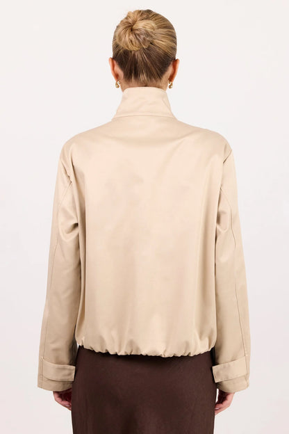 AMONG THE BRAVE - LANDSCAPE TRACK JACKET - TAUPE