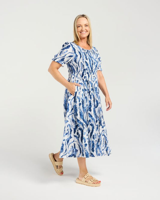 SEDUCE FALLON DRESS - BLUE MIST