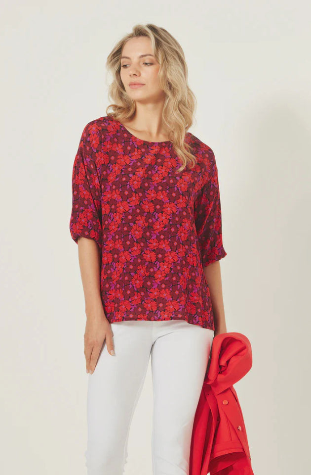 LEMON TREE DESIGN SYBIL TOP - FLORAL PRINT - 907LTSS24