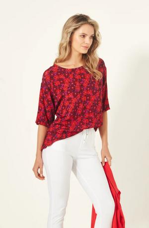 LEMON TREE DESIGN SYBIL TOP - FLORAL PRINT - 907LTSS24