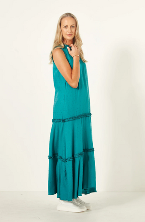 LEMON TREE DESIGN - BELEN DRESS - TEAL - 951LTSS24