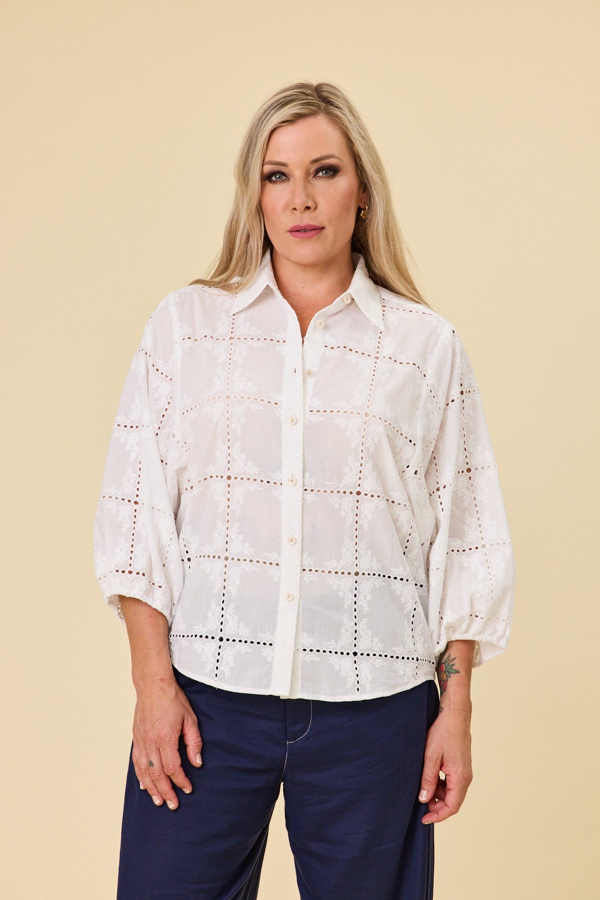 LIBERTINE THE LABEL - BELLE BLOUSE - COCONUT