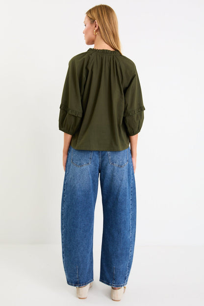 BY ROSA LUMINARY TOP - OLIVE