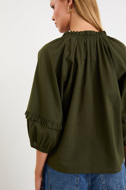 BY ROSA LUMINARY TOP - OLIVE