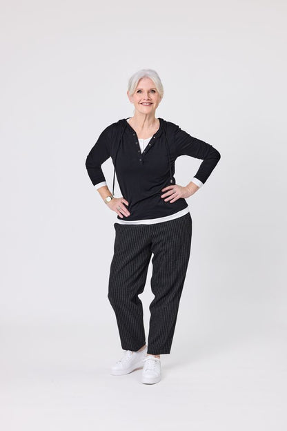 LEMON TREE DESIGN - AINA TOP - BLACK