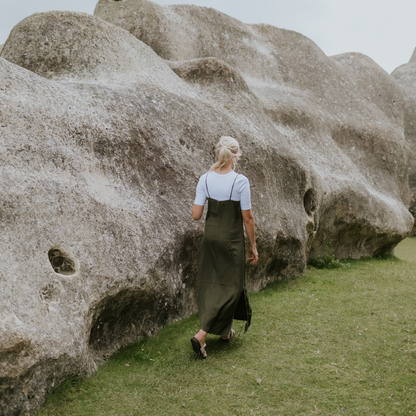 MOKE NZ LYDIA WOMEN'S SLIP DRESS - BONSAI