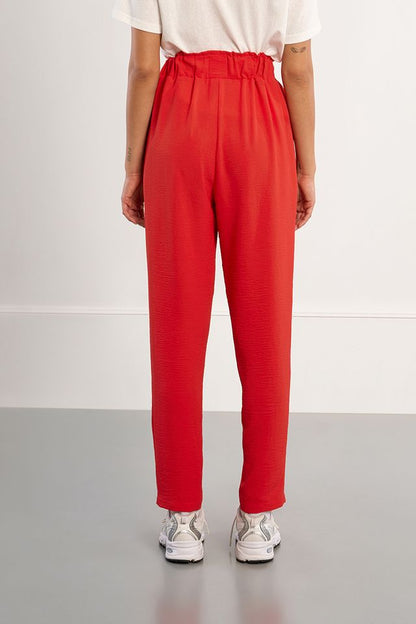 LILI SIDONIO WOVEN PANTS - RED