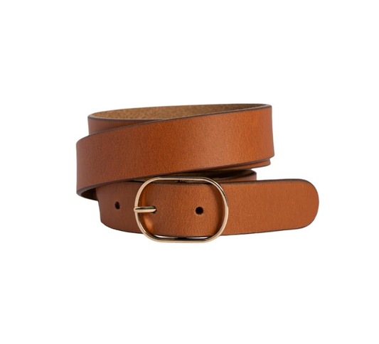 LOOP LEATHER BELT MARLA - TOBACCO TAN - 10171