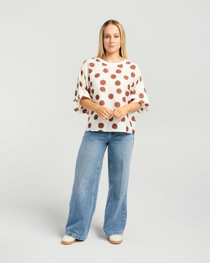 ET ALIA AROHA TOP - HAZEL DOTS