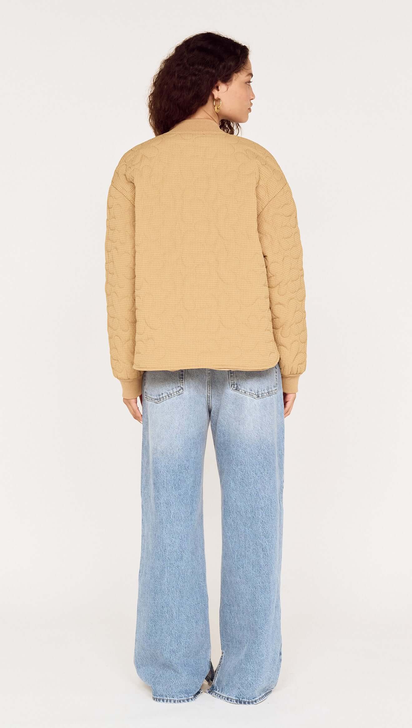 MINK PINK SANNA PUFFER JACKET - STONE