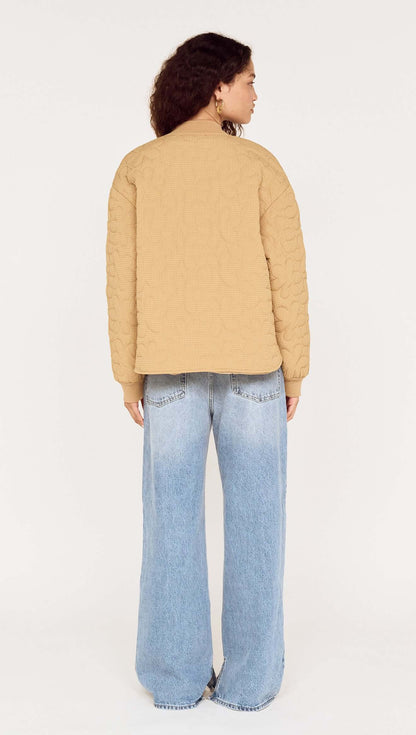 MINK PINK SANNA PUFFER JACKET - STONE