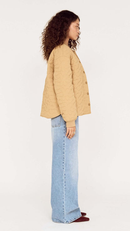 MINK PINK SANNA PUFFER JACKET - STONE