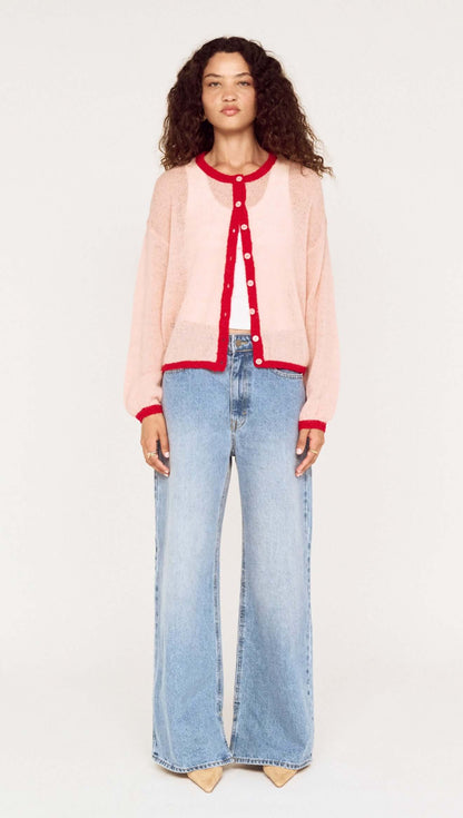 MINK PINK NARIA CARDI - PINK/RED