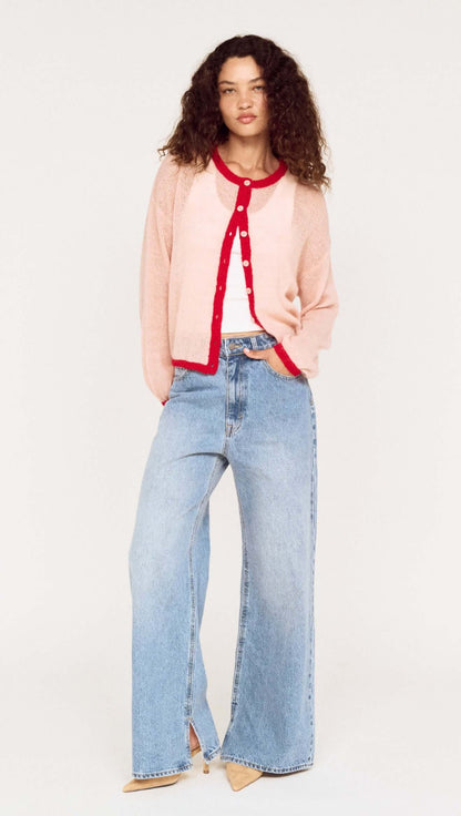 MINK PINK NARIA CARDI - PINK/RED