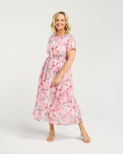 ZAFINA SCARLETT DRESS - FLORAL HAZE