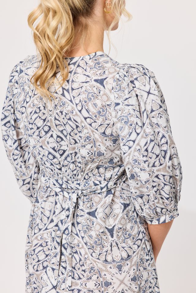 LEMON TREE DESIGN - NIKA DRESS - MOSAIC PRINT