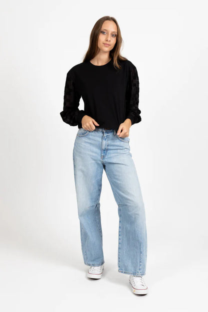 FEDERATION GOODBYE TOP - BLACK