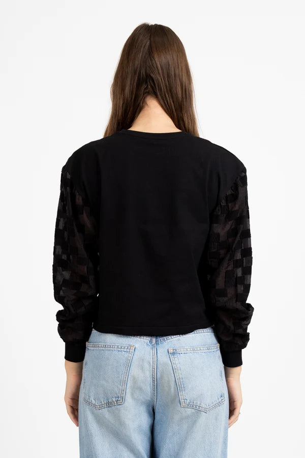 FEDERATION GOODBYE TOP - BLACK